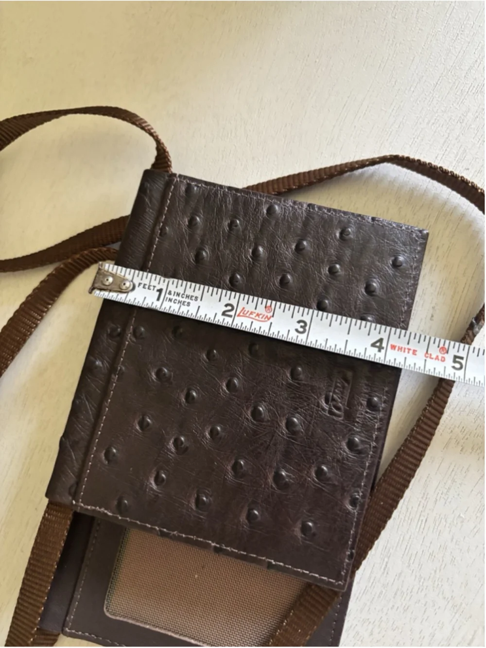 VTG x2 Gary’s Leather ID Badge Lanyard Card Case Neck Strap Wallet USA Made